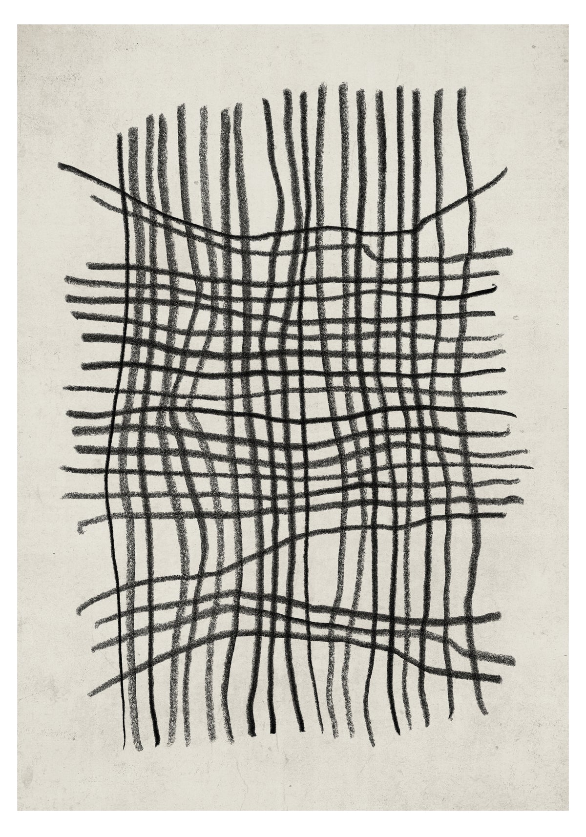 Linework Poster Beige