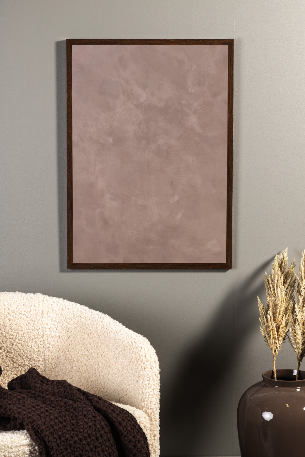 Structure paint Poster Brown