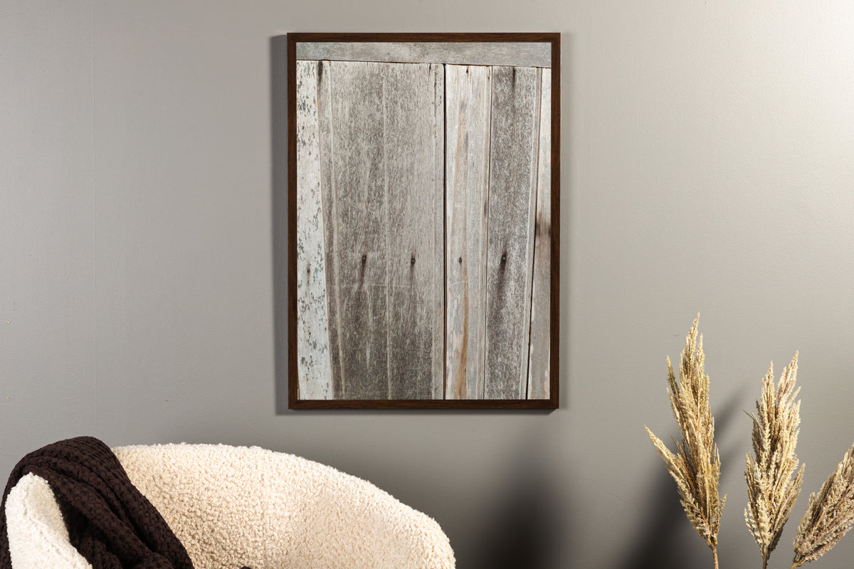 Wooden wall Poster Grey