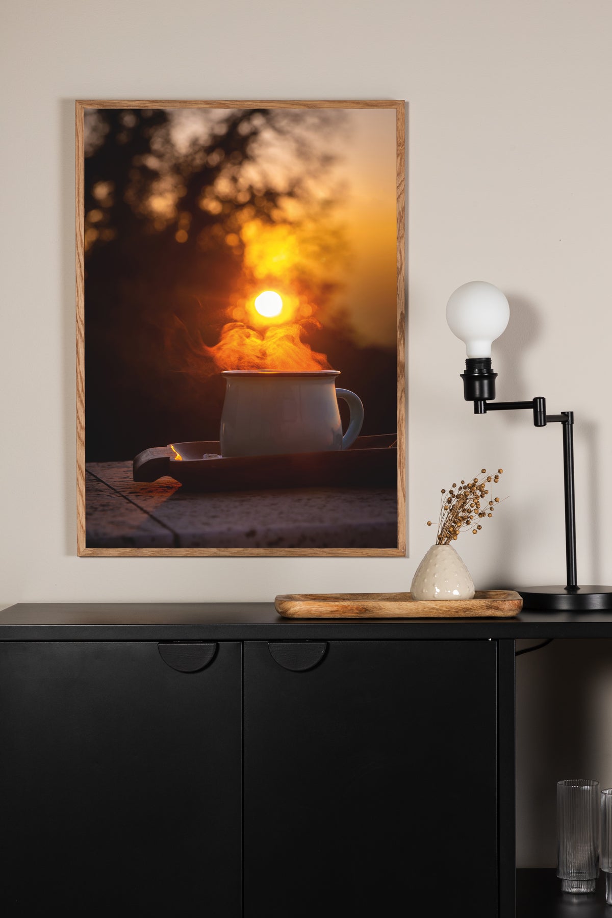 Morning coffee Poster Yellow