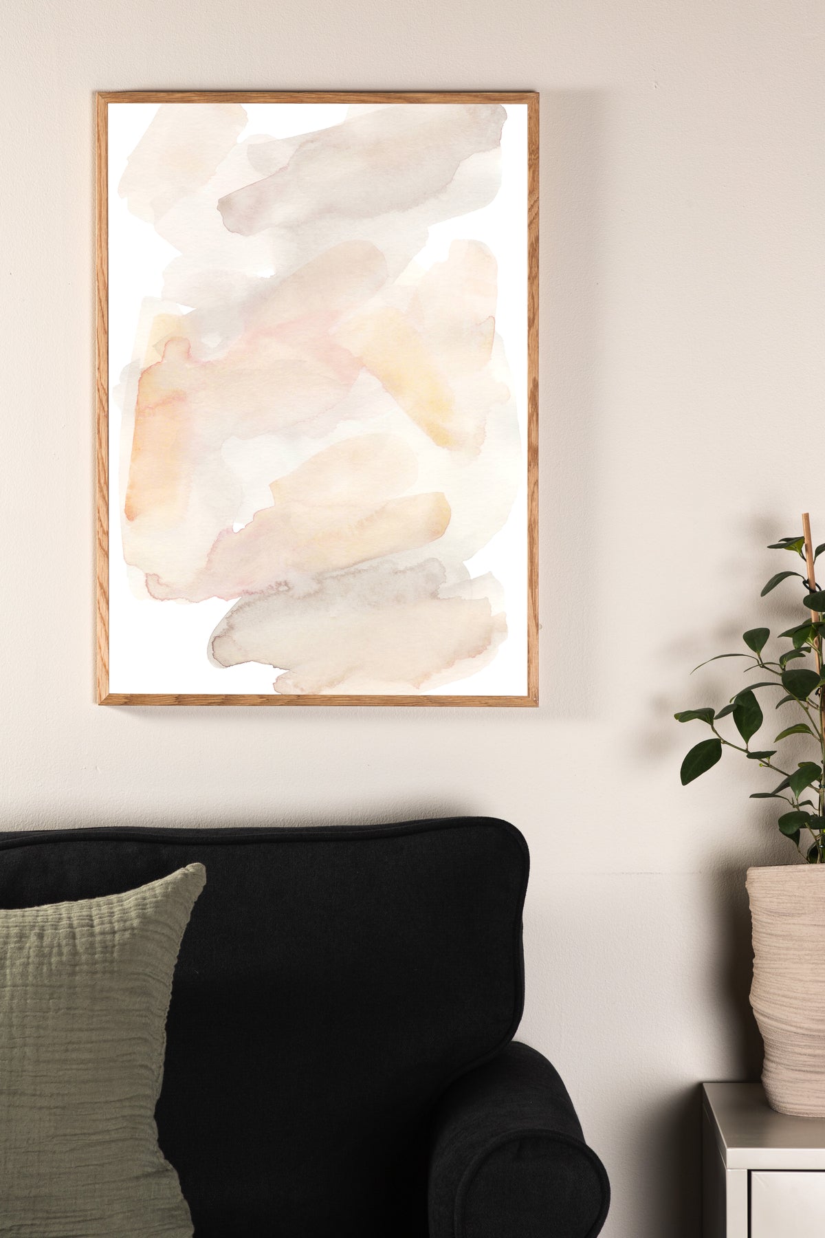 Water colour Poster Beige