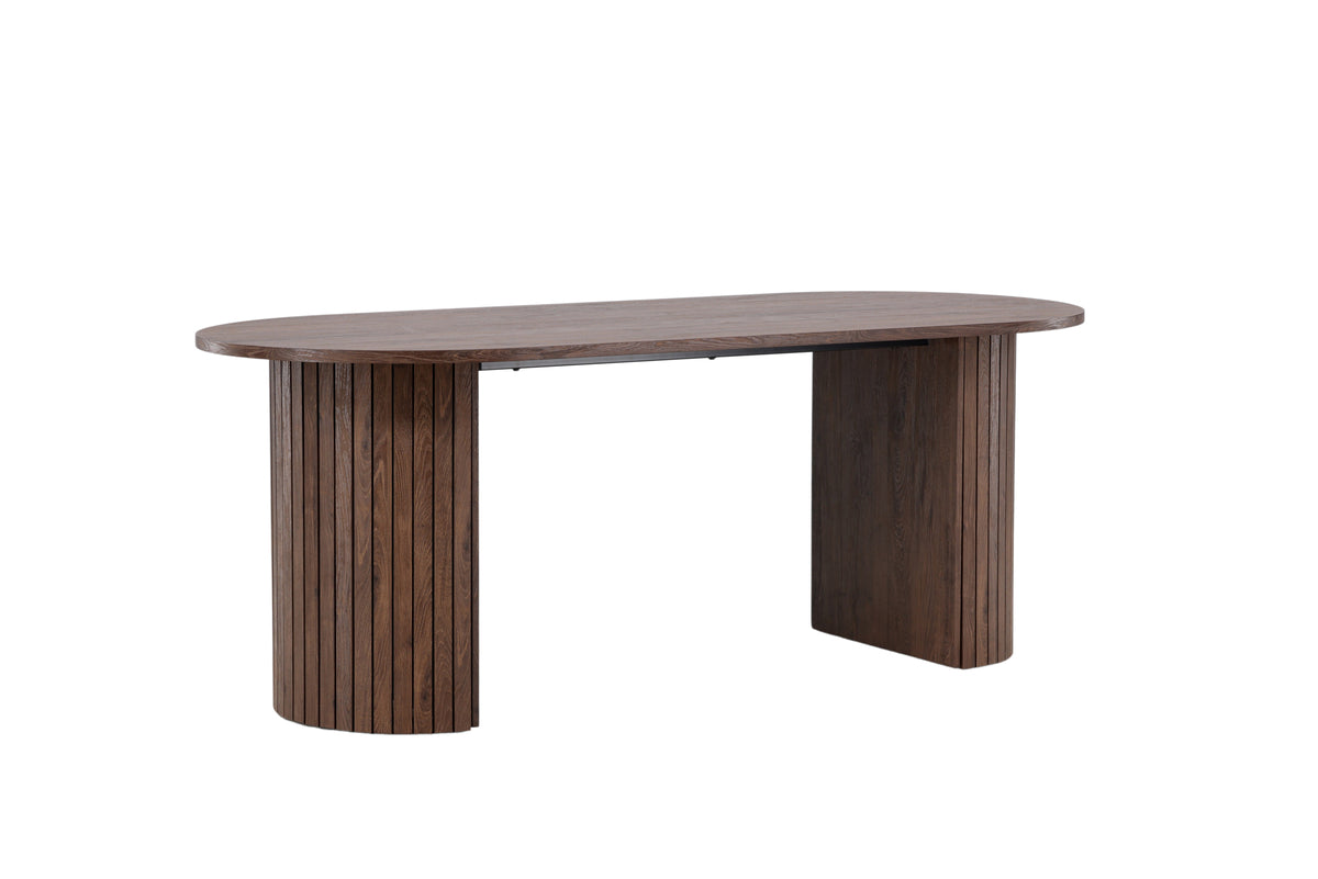 Härön Oval Dining Table 200 x 90 Mocca