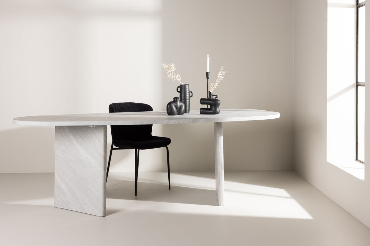 Grönvik Oval Dining Table 220 x 100 White