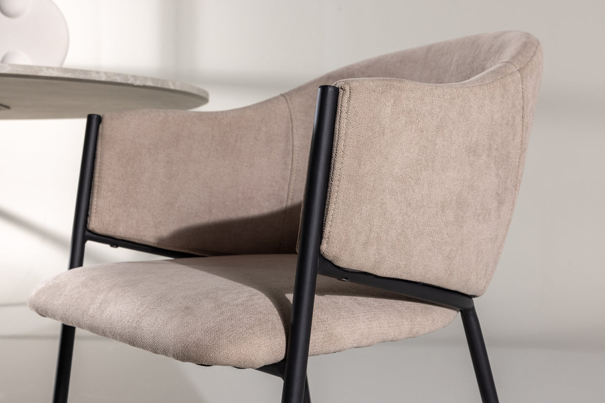 Evelina Dining Chair 2-pack Beige