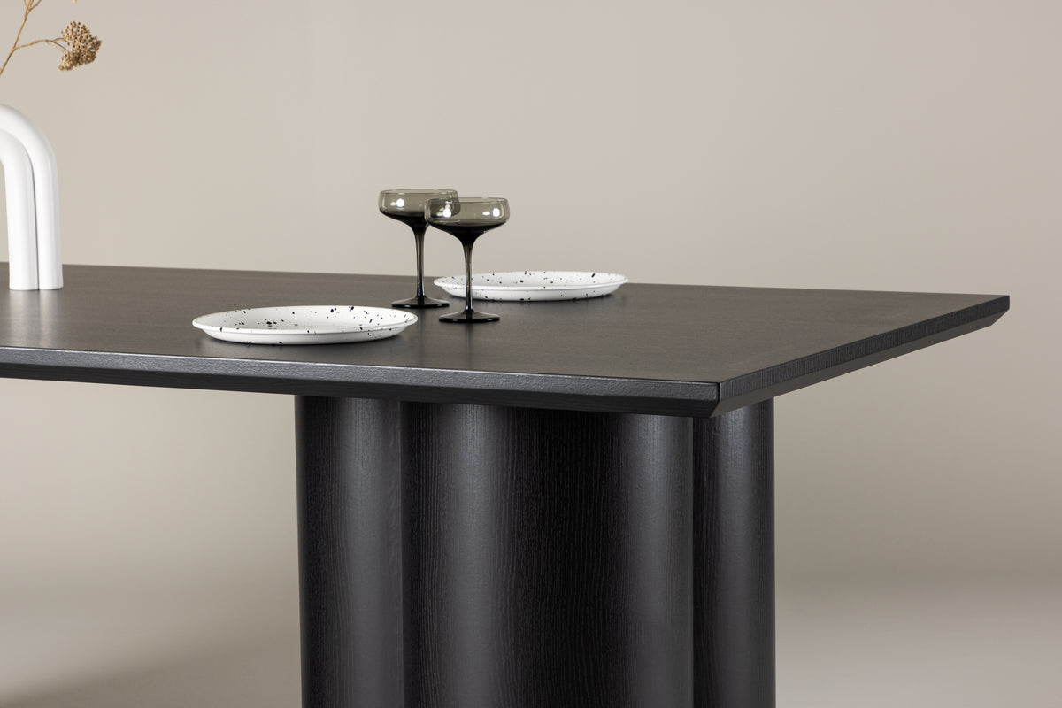 Olivia Rectangular Dining Table 210 x 100 Black