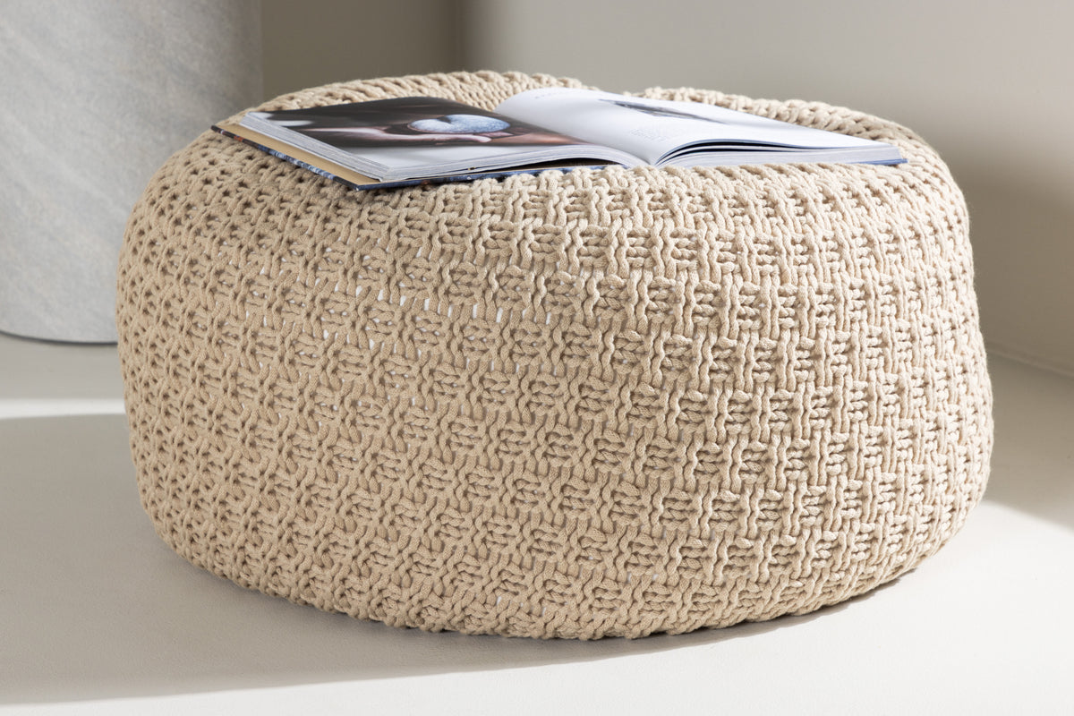 Sam Pouf ø45 ⌀45 Beige