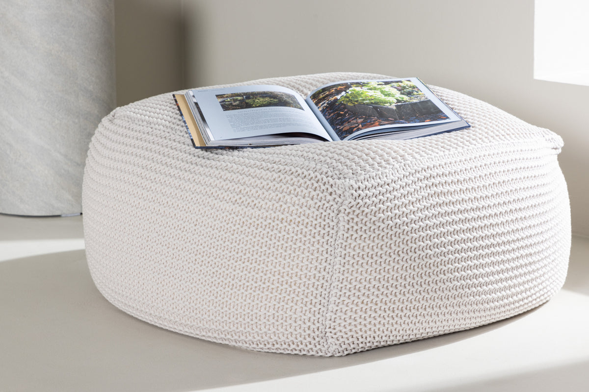 Luca Pouf 60 x 40 x 60 Cream