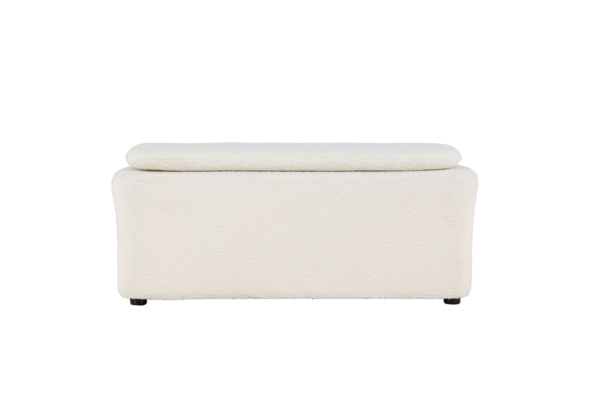 Laurel Ottoman 53 x 66 x 83 White