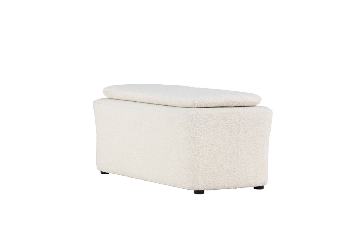 Laurel Ottoman 53 x 66 x 83 White