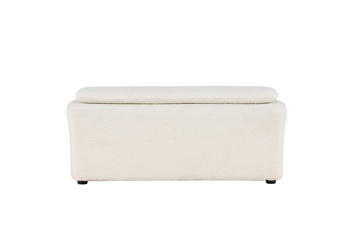 Laurel Ottoman 53 x 66 x 83 White