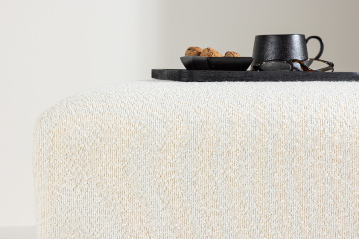 Ivy Ottoman 70 x 45 x 100 White