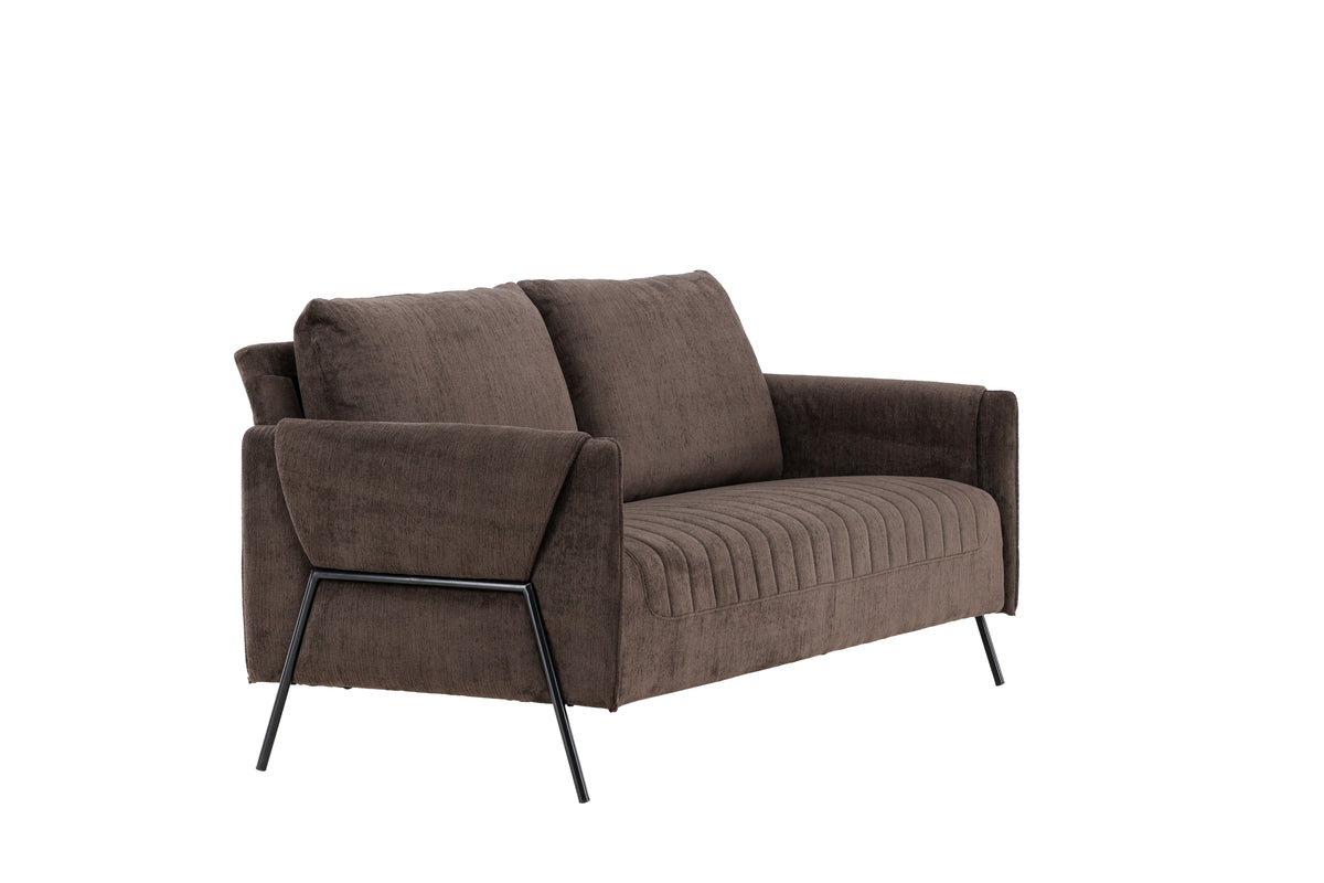 2-sits soffor Brun