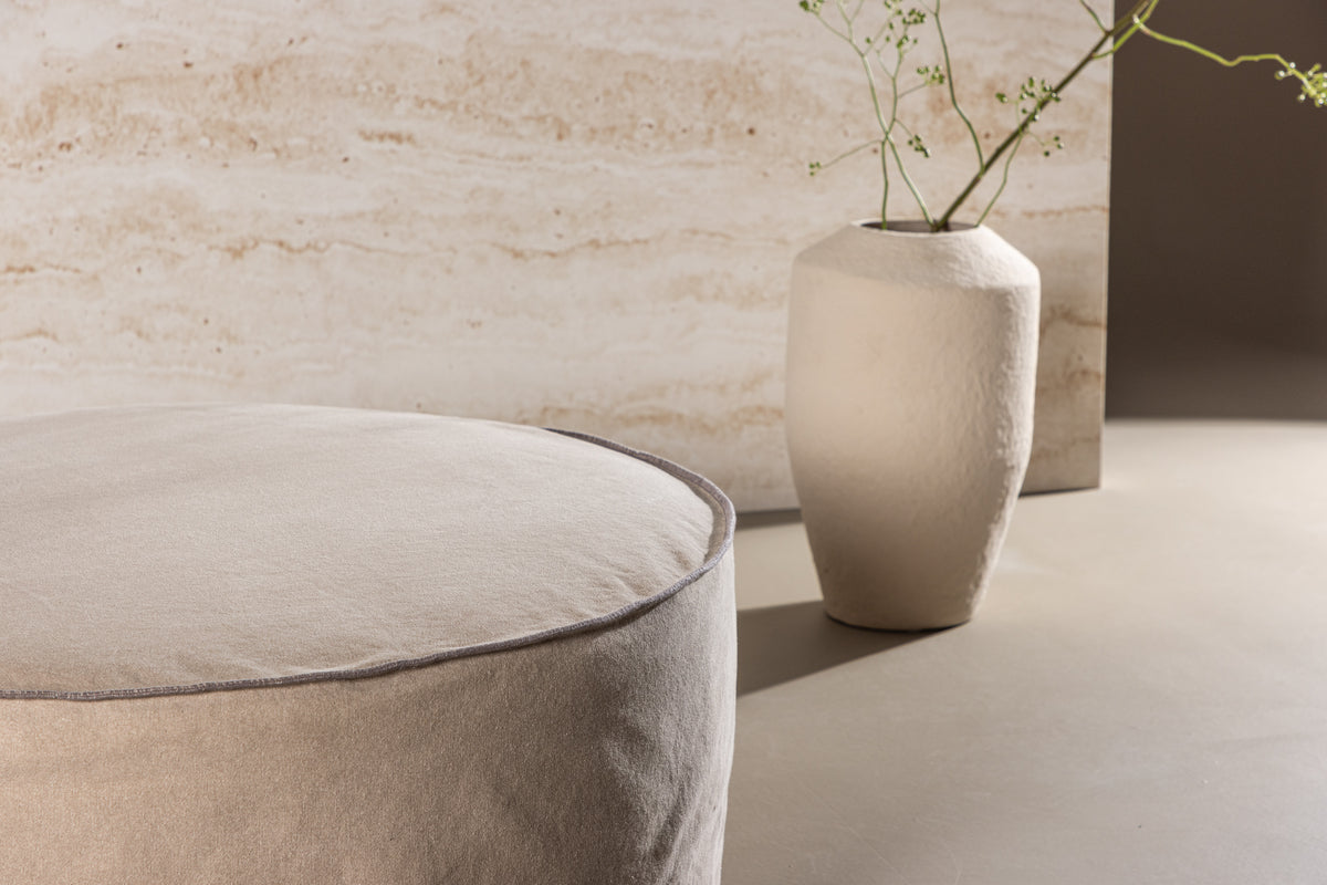 Vindö Ottoman ø101 ⌀101 Brown