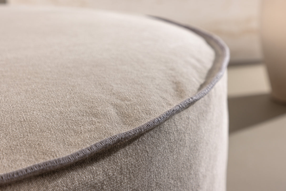 Vindö Ottoman ø101 ⌀101 Brown