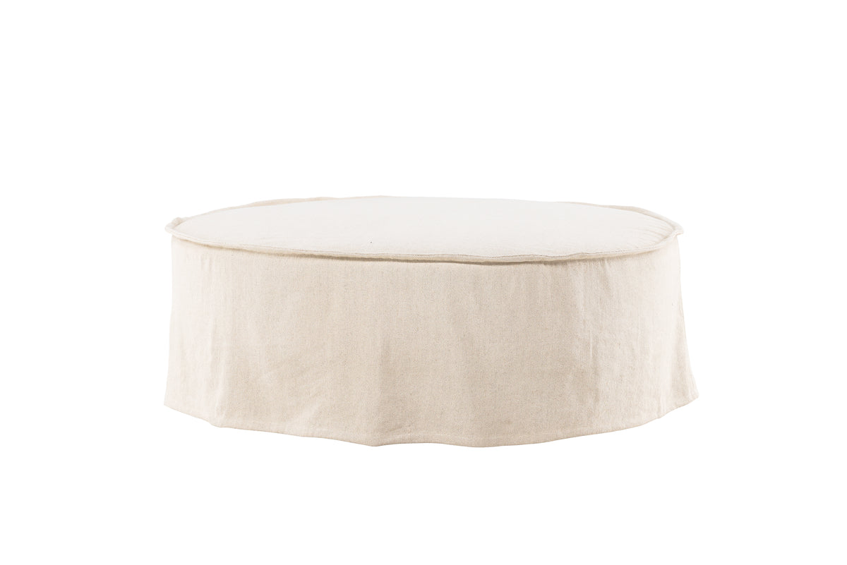 Vindö Ottoman ø101 ⌀101 Beige