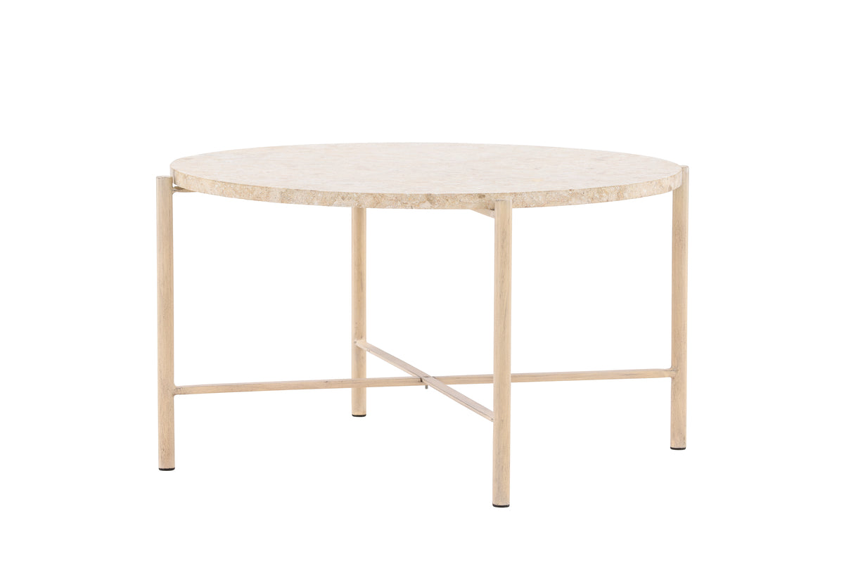 Soffbord Ø70 Beige