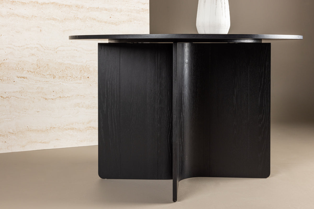 Tyresö Round Dining Table ⌀120 Black
