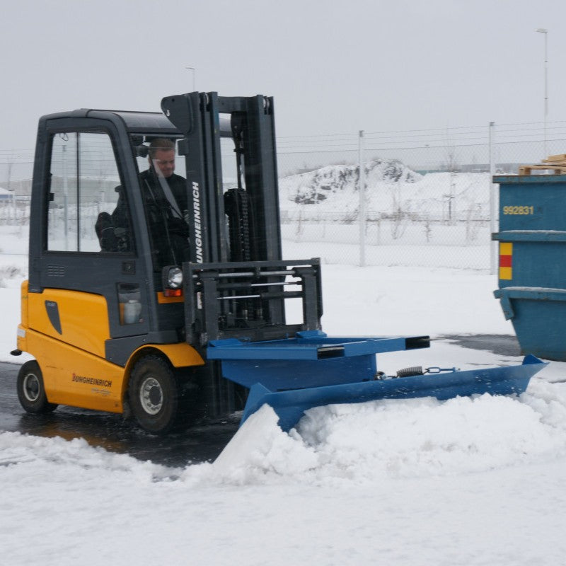 Snöplog för gaffeltruck 1500 mm med fjädermekanism och gaffellås