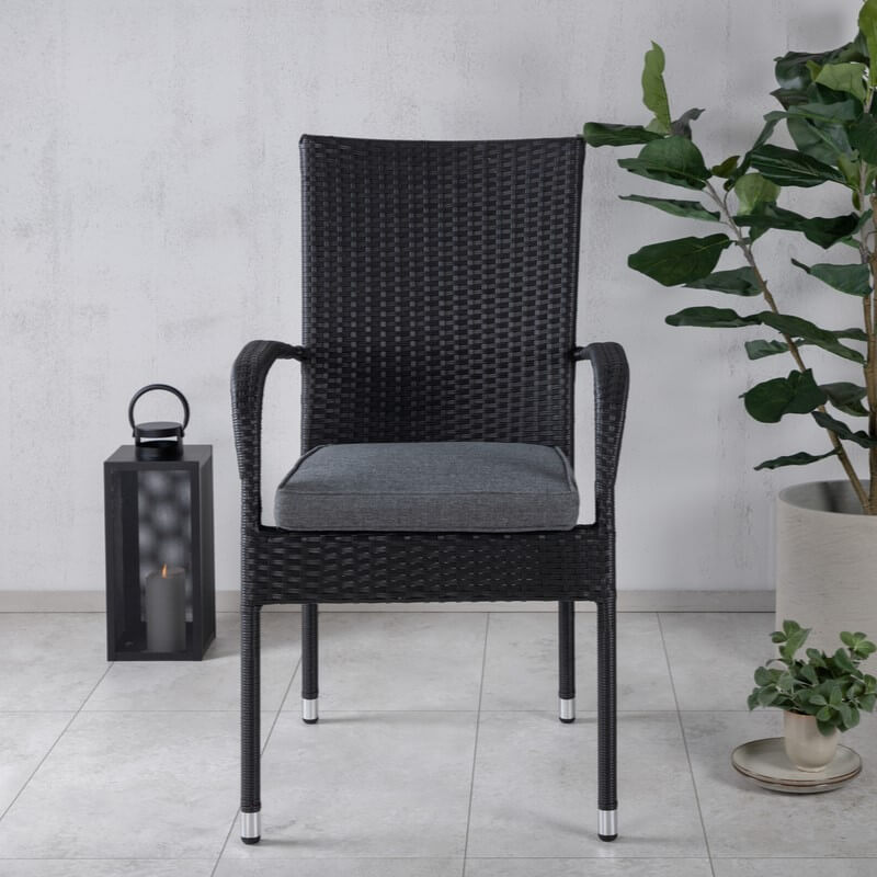 ANNA Dining Chairs 2-Pack Black