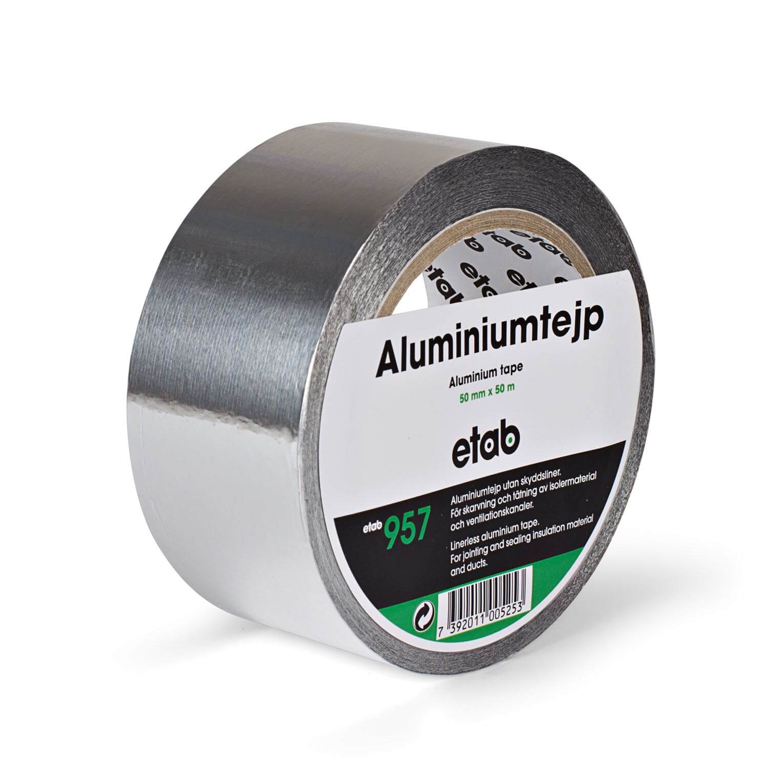 Aluminiumtejp Utan liner 50mm x 50m 18st/fp