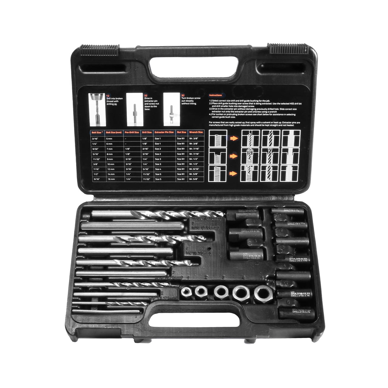 Extractor Set 25 delar – För M5–M16