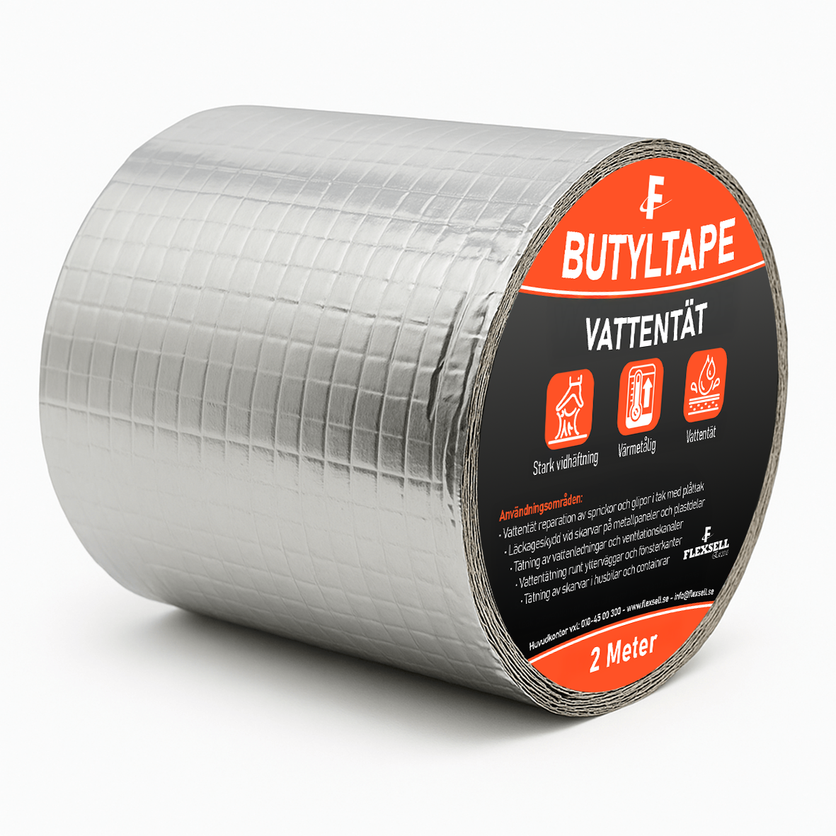 Butyltape Vattentät 2m – Taktätning – Lagningstape