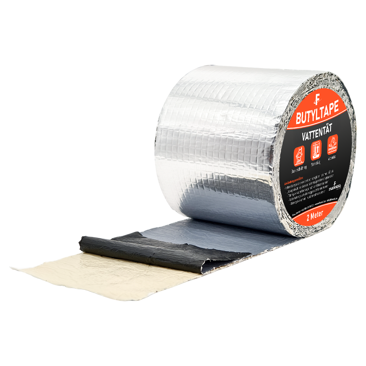 Butyltape Vattentät 2m – Taktätning – Lagningstape