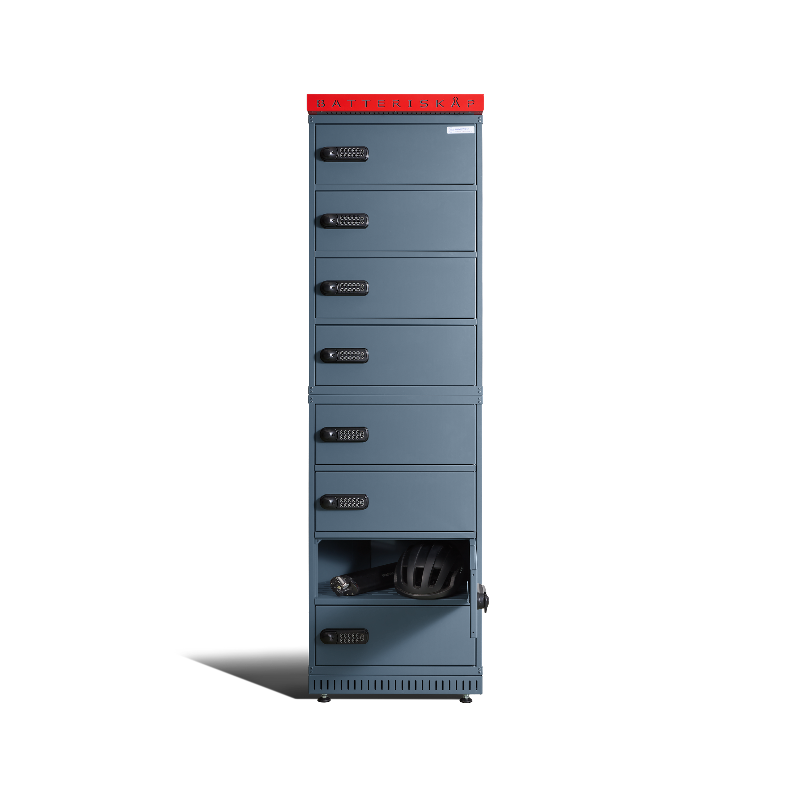 JiWaCharge 4 batteriskåp (vägghängt)