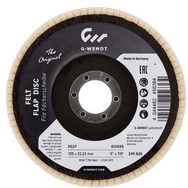 Felt Flap Disc 125x22.23mm 2st/fp