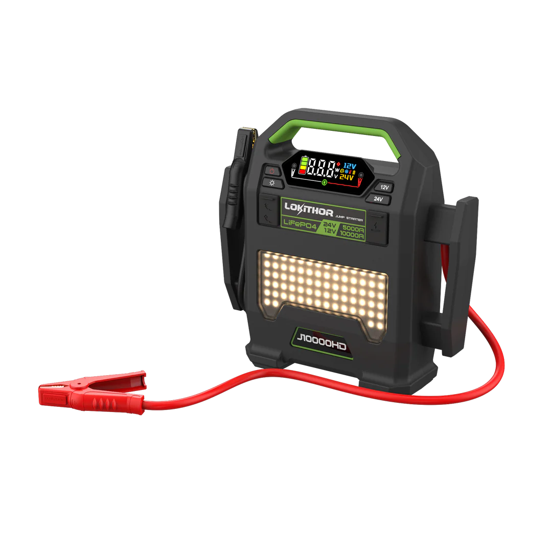 Lokithor J10000HD LiFePO₄ 12V/24V 256Wh 10000A Starthjälp
