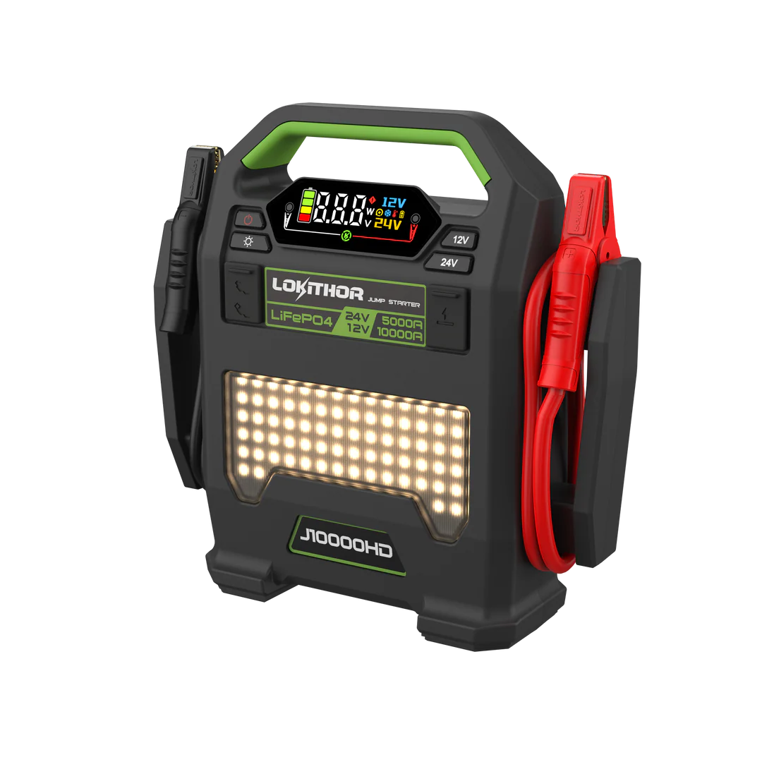 Lokithor J10000HD LiFePO₄ 12V/24V 256Wh 10000A Starthjälp