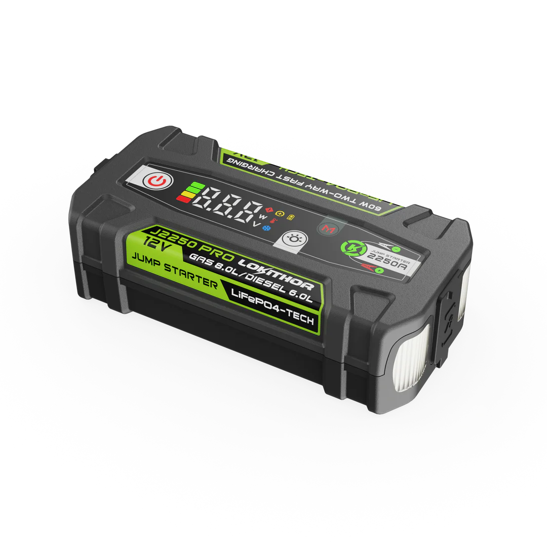 LOKITHOR J2250 PRO – Kraftfull 2250A starthjälp med avancerad ConnectMax-teknologi