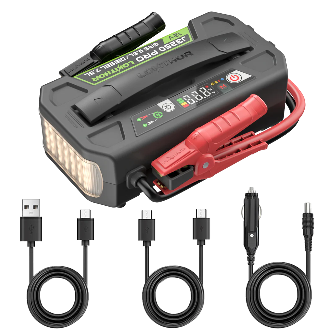 Lokithor J3250 PRO – Kraftfull Jump Starter med 3250A och LiFePO₄-teknologi