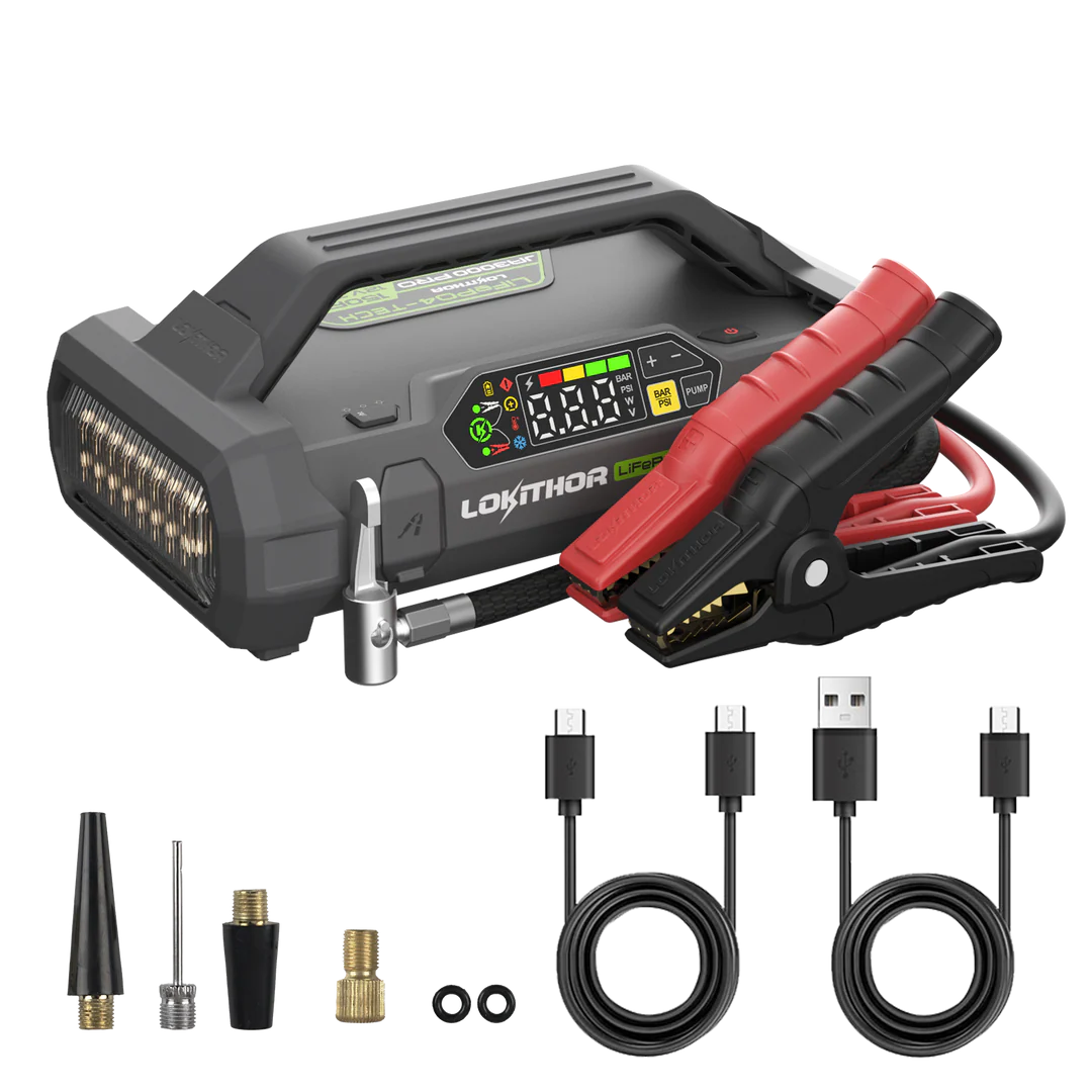 Lokithor JA3000 PRO – Kraftfull Jump Starter & Air Compressor i ett kompakt format
