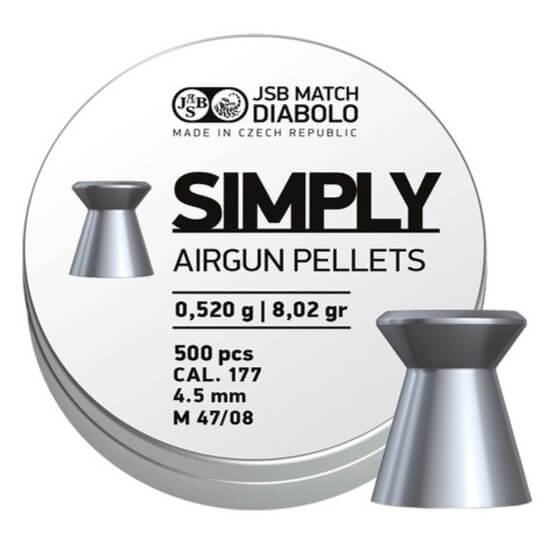 JSB Simply, 4.50mm - 0.520g - Airgun Ammunition (10x500pcs)