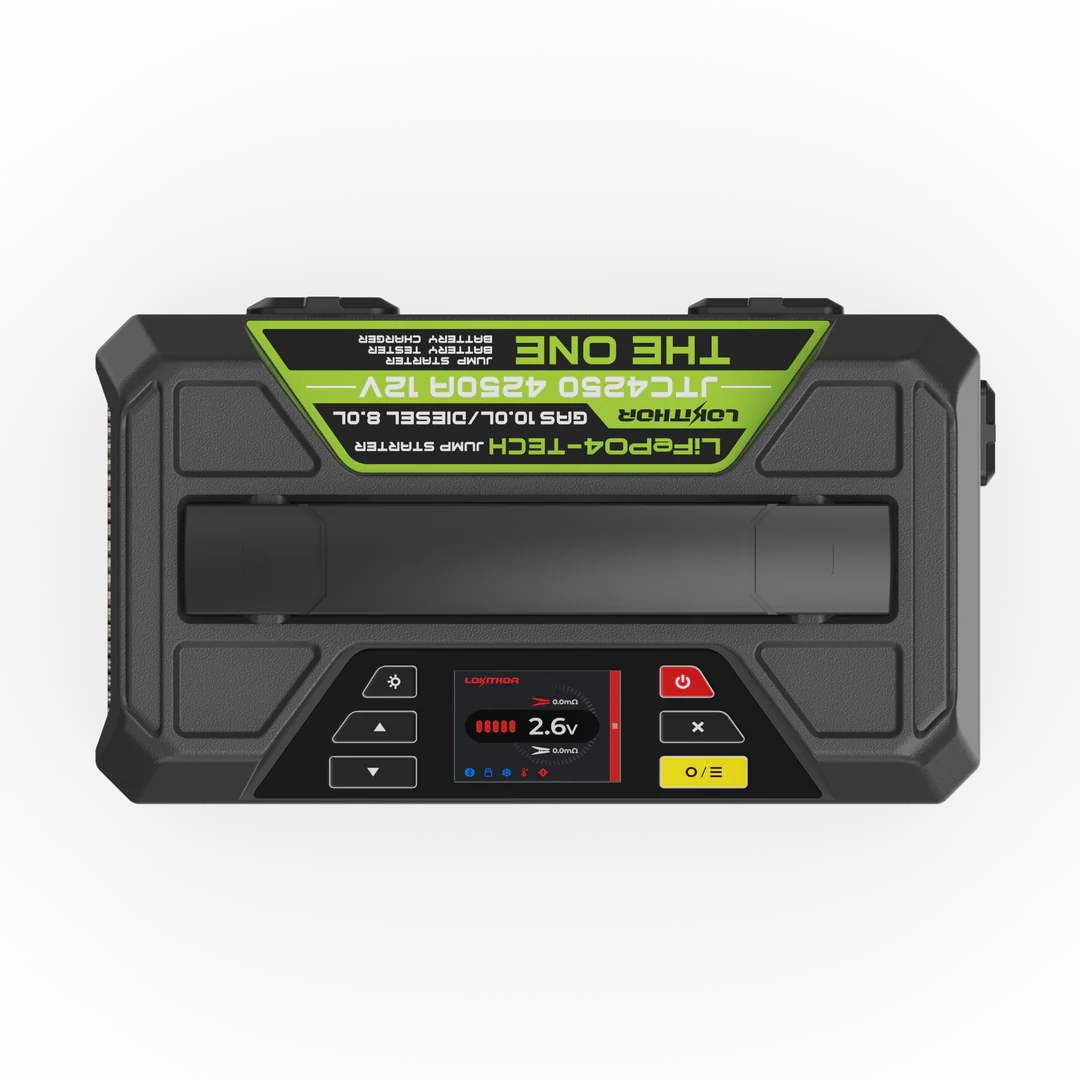 Lokithor JTC4250 – Starthjälp, Batteritestare och Laddare i Ett