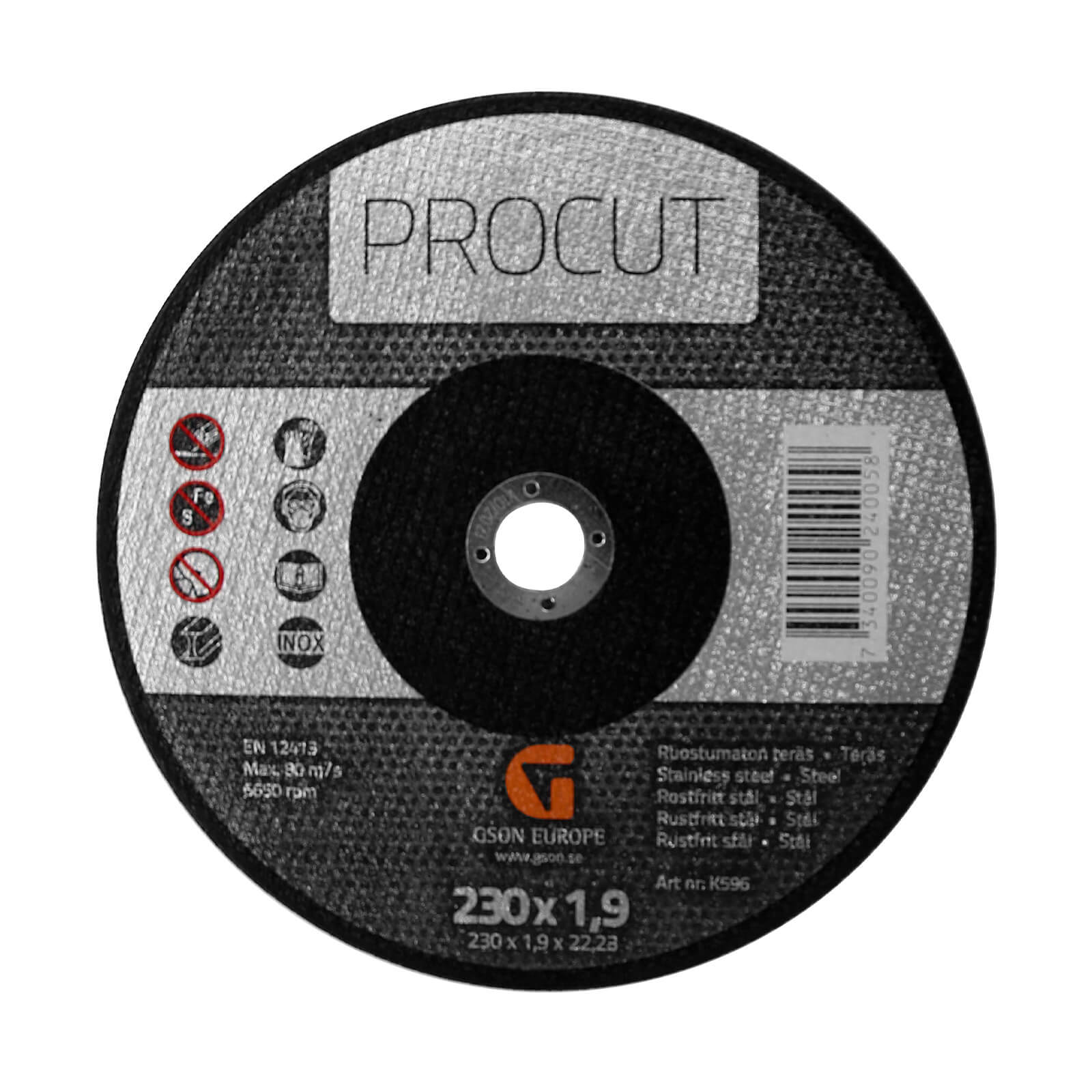 Procut Cutting disc 230x1.9x22.23 mm (30 pcs/pack)