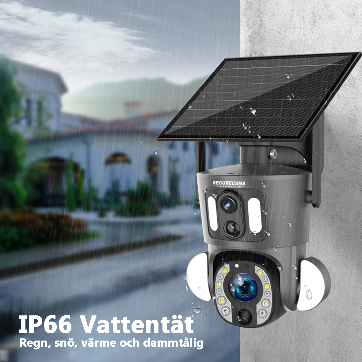 Soldriven Övervakningskamera LS-20X (WiFi) - Securecams