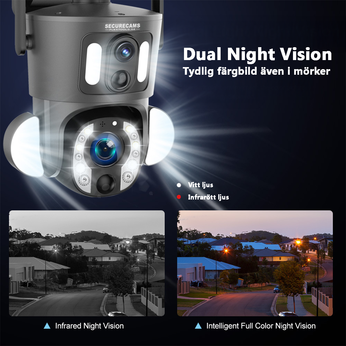 Soldriven Övervakningskamera LS-20X (WiFi) - Securecams