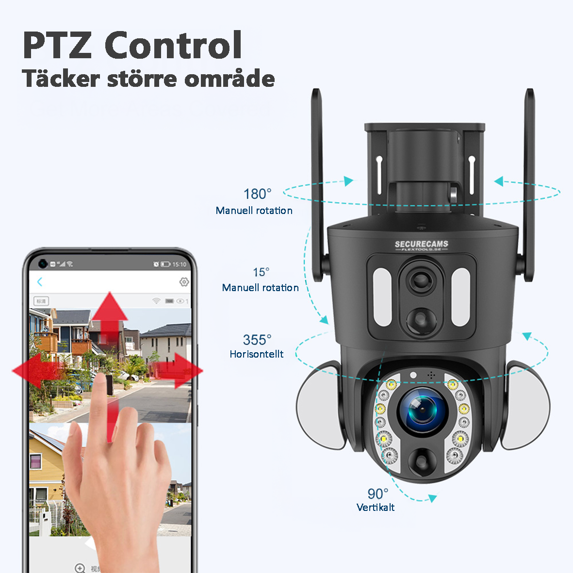Soldriven Övervakningskamera LS-20X (WiFi) - Securecams
