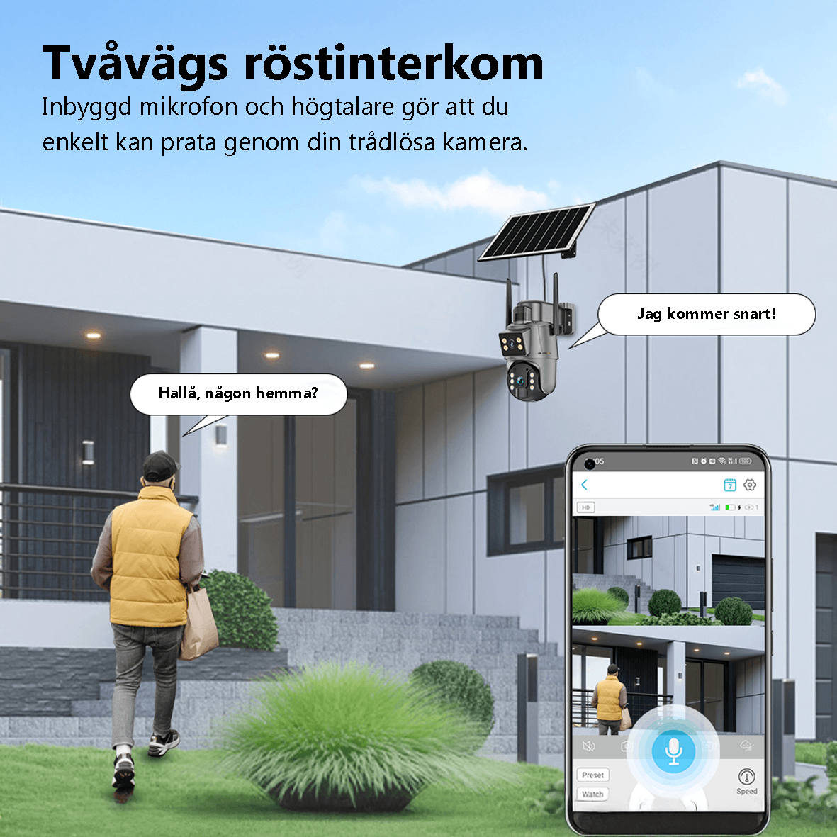 Soldriven Övervakningskamera med Dubbel Lins LS-4GS22 (4G) - Securecams