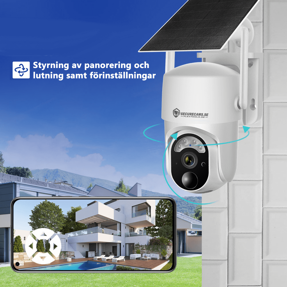 Solar powered surveillance camera AREK Series LS-WS14