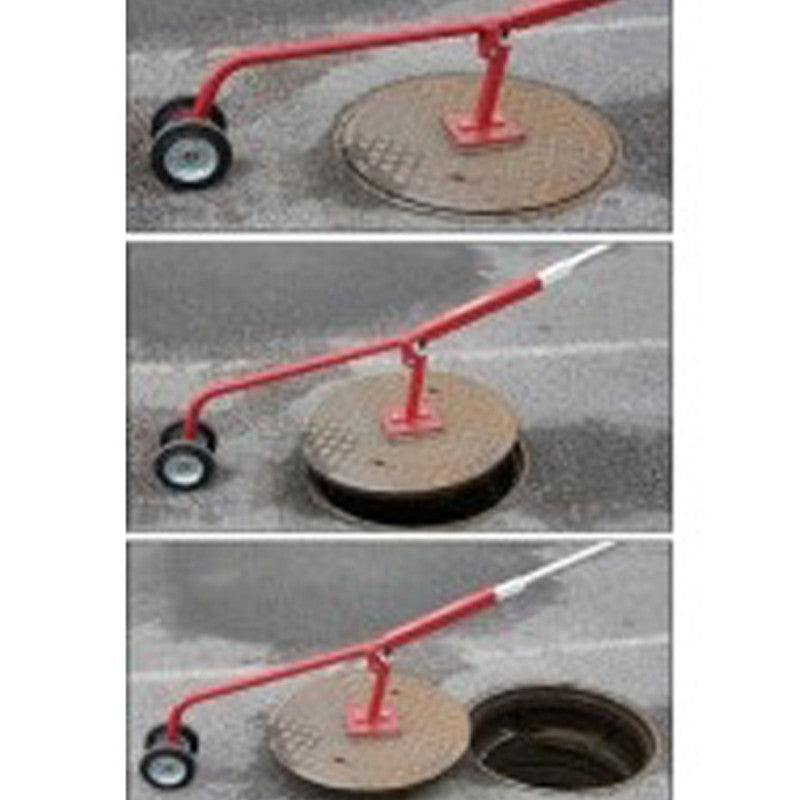 Magnetisk brunnslockslyftare med hjul – ergonomiskt och effektivt verktyg