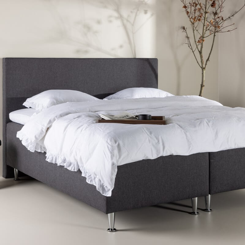 Mesa Double bed 180 x 200 Dark grey