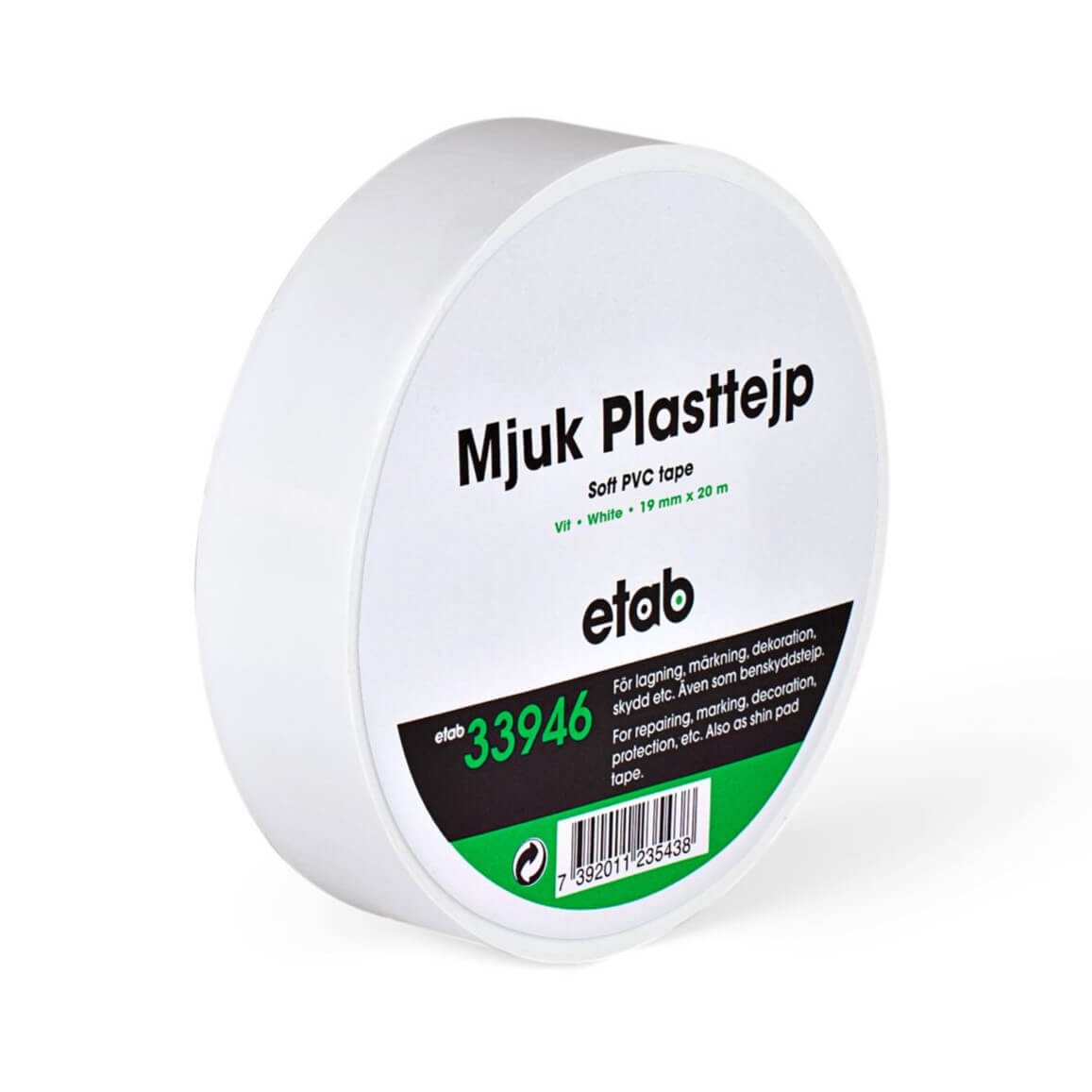 Plasttejp mjuk PVC 50mm x 20m 60st/fp