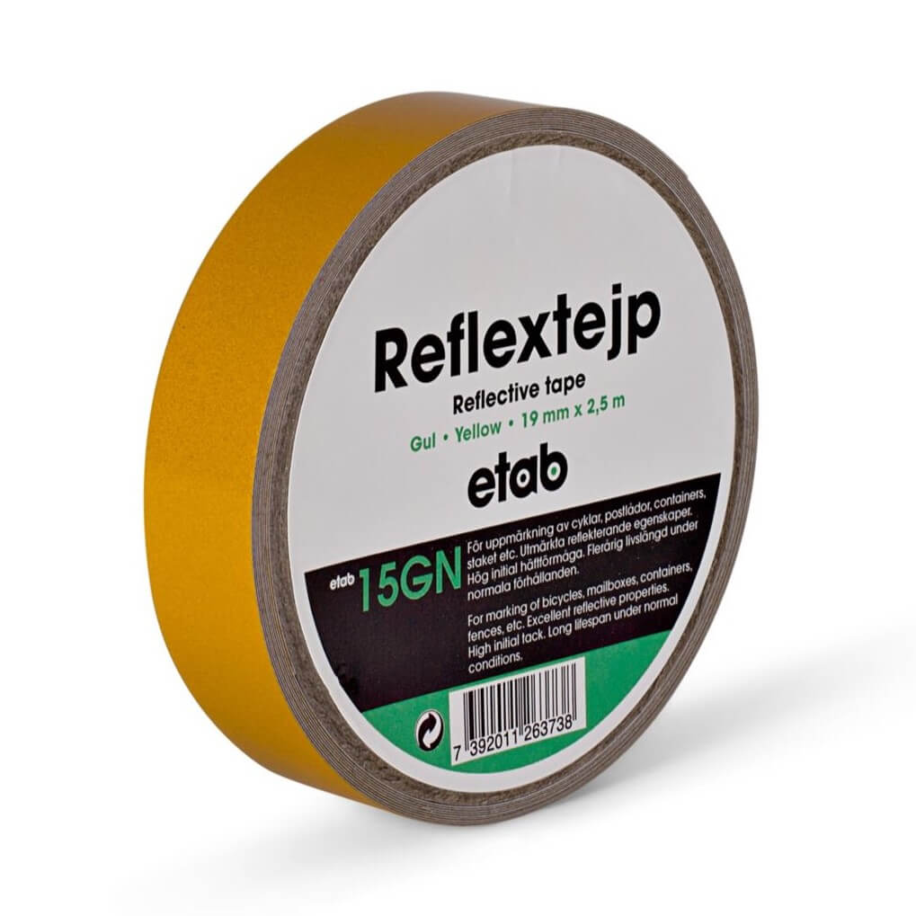 Reflextejp Gul 19mm x 2,5m 24st/fp