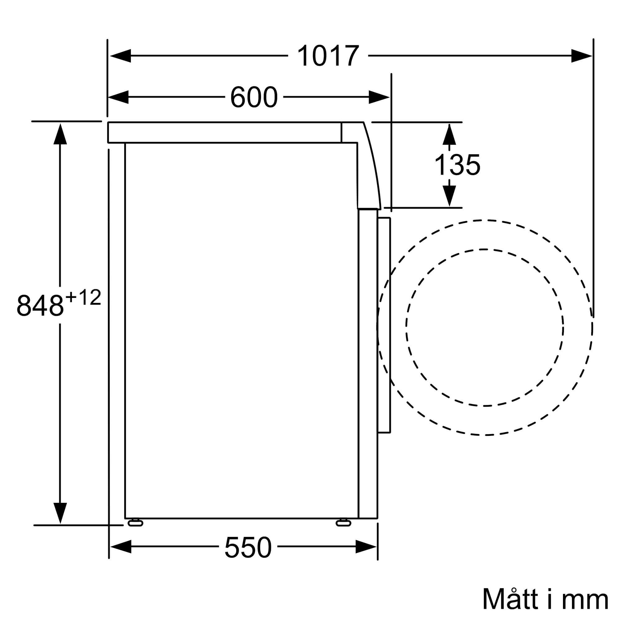 Series 4, Washing machine, front loading, 7 kg, 1400 rpm