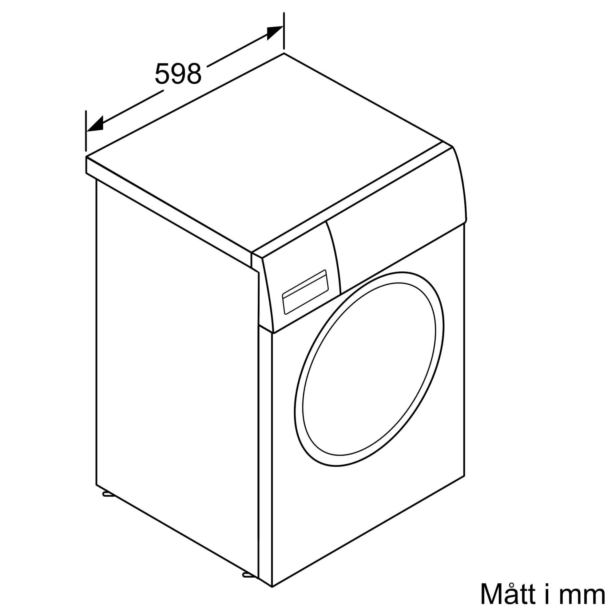 Serie 4, Tvättmaskin, frontmatad, 7 kg, 1400 v/min