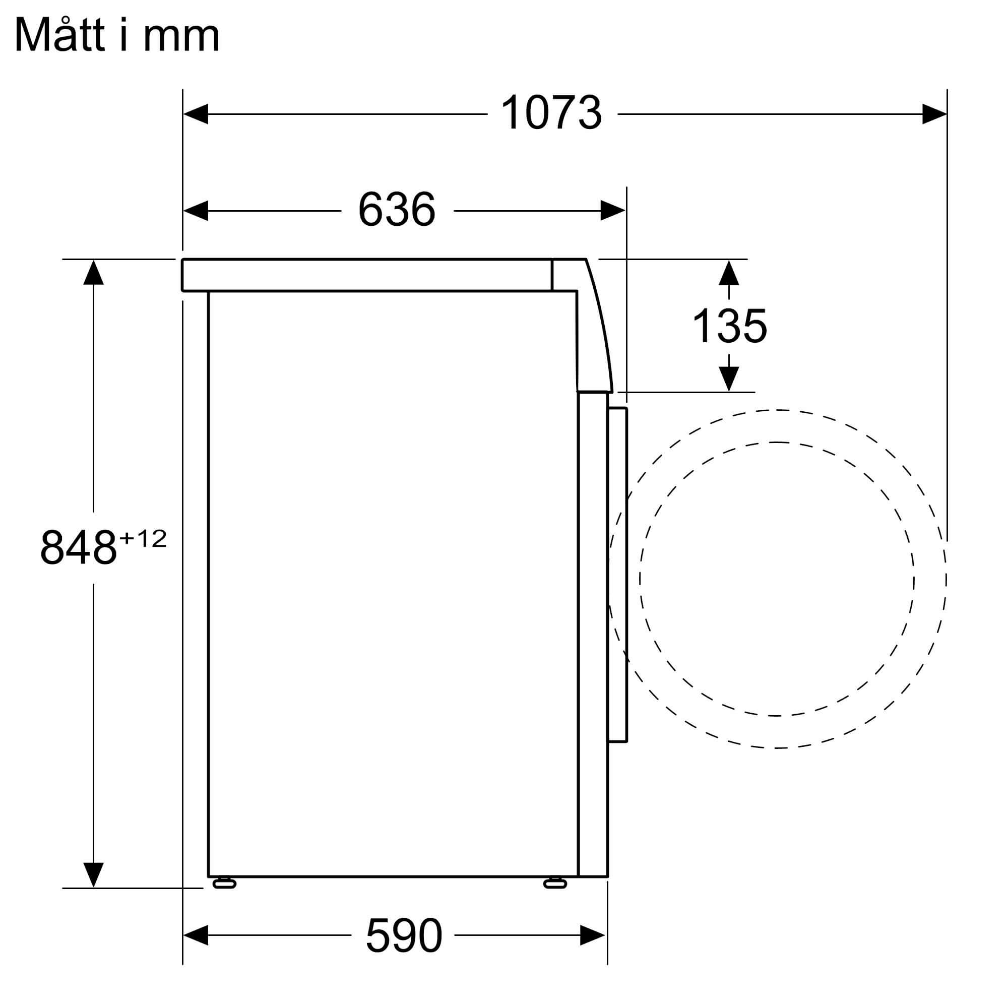 Serie 6, Tvättmaskin, frontmatad, 9 kg, 1400 v/min