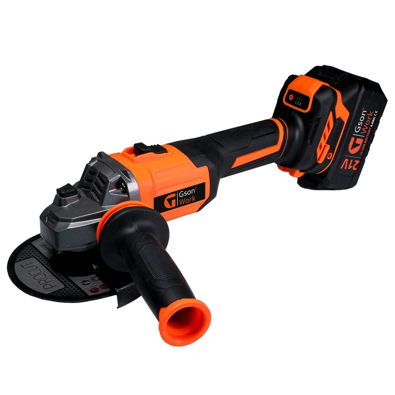 Cordless Angle Grinder 800W 5" / 125 mm 21 V + 1pcs 4.0 AH Battery